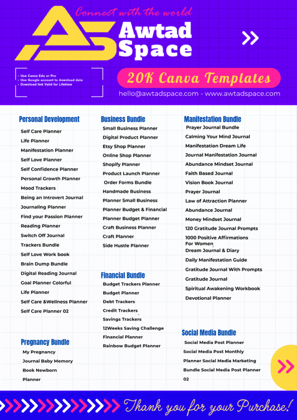 Canve Templates : 20,000 قالب Canve Templates