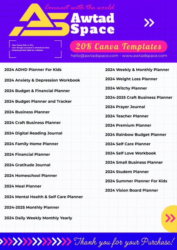 Canve Templates : 20,000 قالب Canve Templates